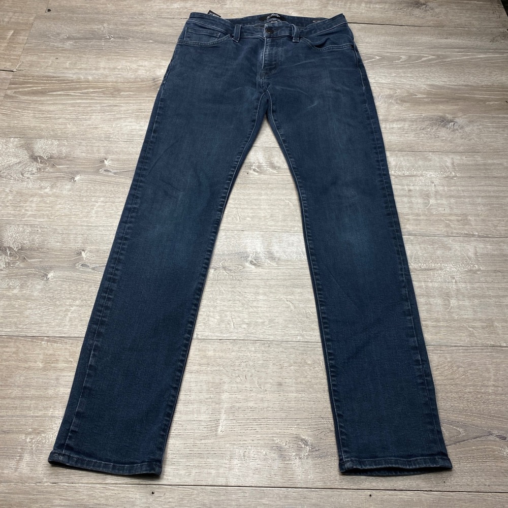 34 Heritage Cool Jeans Mens 31x34 Cotton Blend Dark Wash Mid Rise Tapered Denim
